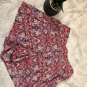 Patterned High-waisted Shorts —BIG SALE—